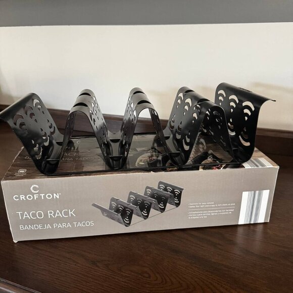 NWB! Crofton Oven Safe Non-Stick Taco Rack - Set of 2 - Picture 1 of 7